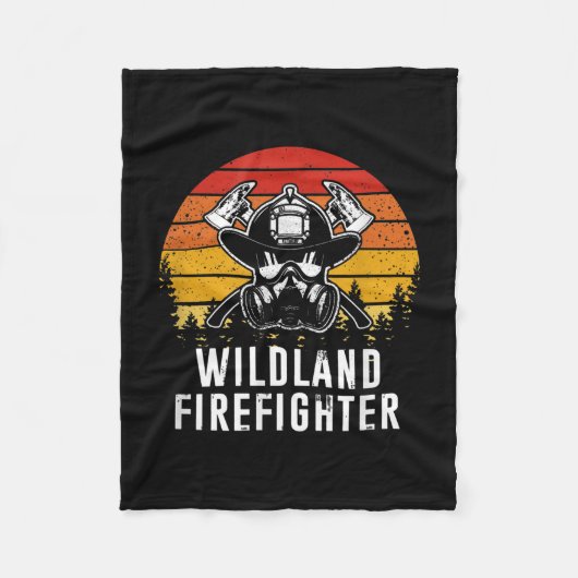 Firemen Reto Sunset brandweerman Fleece Deken (Voorkant)