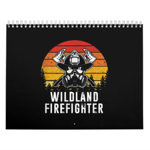 Firemen Reto Sunset brandweerman Kalender
