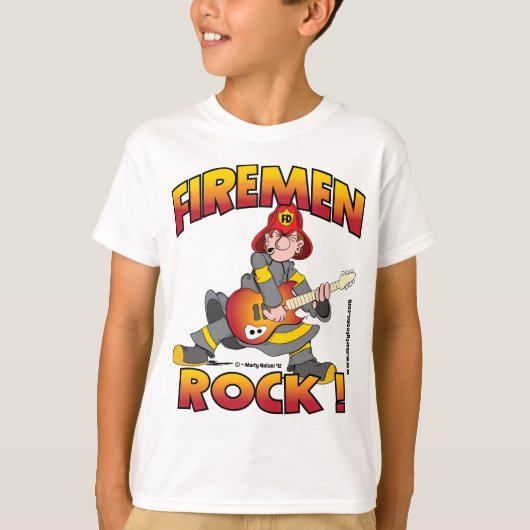 FIREMEN ROCK shirt.png T-shirt (Voorkant)
