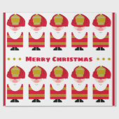 Firemen Santas Cadeaupapier (Vlak)