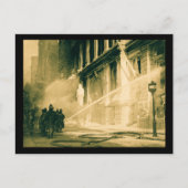 Firemen Spraing Building Pine Street New York Briefkaart (Voorkant)