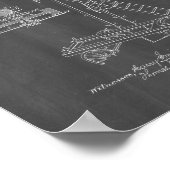 Firemen's Ladders Patent - Chalkboard Poster (Hoek)