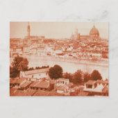 FIRENZE - ANTIEK FLORENCE PANORAMIC UITZICHT 1859 BRIEFKAART (Voorkant)