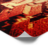 FIRENZE - ANTIEK FLORENCE PANORAMIC UITZICHT 1859 POSTER (Hoek)