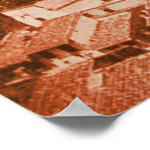 FIRENZE - ANTIEK FLORENCE PANORAMIC UITZICHT 1859 POSTER (Hoek)