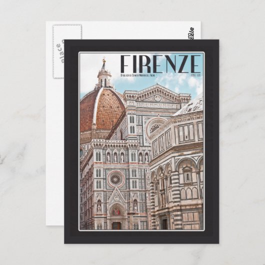 Firenze Duomo Briefkaart (Voorkant / Achterkant)