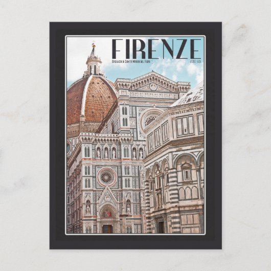 Firenze Duomo Briefkaart (Voorkant)