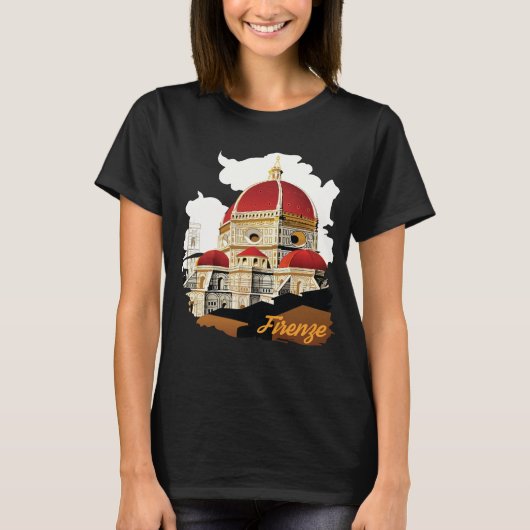 Firenze Duomo Kathedraal Reis T-Shirt (Voorkant)