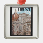 Firenze Duomo Metalen Ornament (Voorkant)