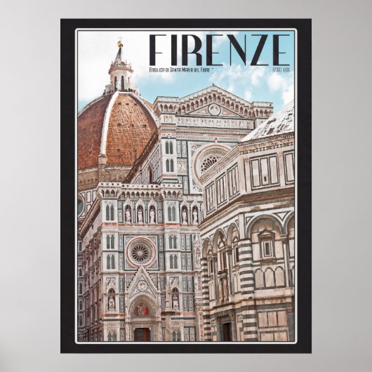 Firenze Duomo Poster (Voorkant)
