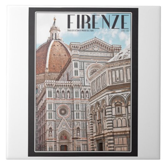 Firenze Duomo Tegeltje (Voorkant)