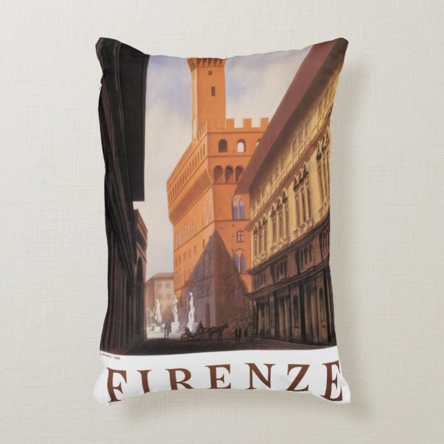 Firenze, Firenze, Palazzo Vecchio,  Italië Accent Kussen (Voorkant(Verticaal))