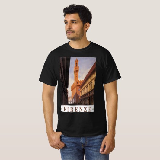 Firenze, Firenze, Palazzo Vecchio, Italië T-shirt (Voorkant volledig)