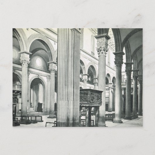 Firenze, Florence, Inside S. Lorenzo Briefkaart (Voorkant)