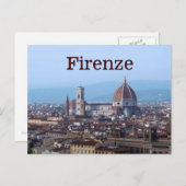 Firenze Florence Italië Briefkaart (Voorkant / Achterkant)