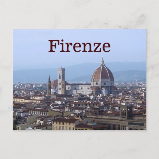 Firenze Florence Italië Briefkaart (Voorkant)