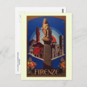 Firenze, Florence Italië Reis  Briefkaart (Voorkant / Achterkant)