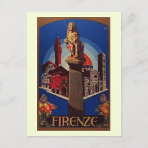 Firenze, Florence Italië Reis  Briefkaart