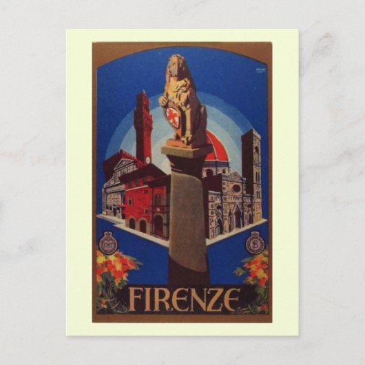 Firenze, Florence Italië Reis  Briefkaart (Voorkant)