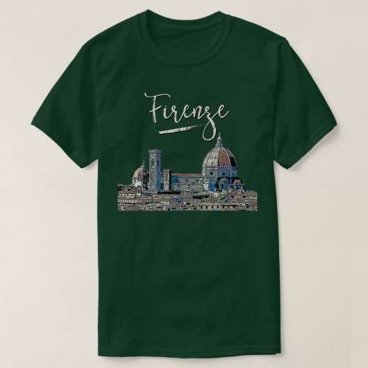 Firenze Florence Italy Souvenir Europe Italië T-shirt (Design voorkant)