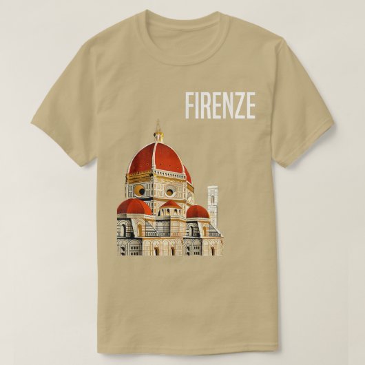 Firenze Florence Italy vacation tee T-shirt (Design voorkant)