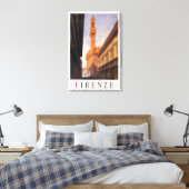 Firenze, Florence, Palazzo Vecchio, Oude Italië Canvas Afdruk (Insitu (Slaapkamer))