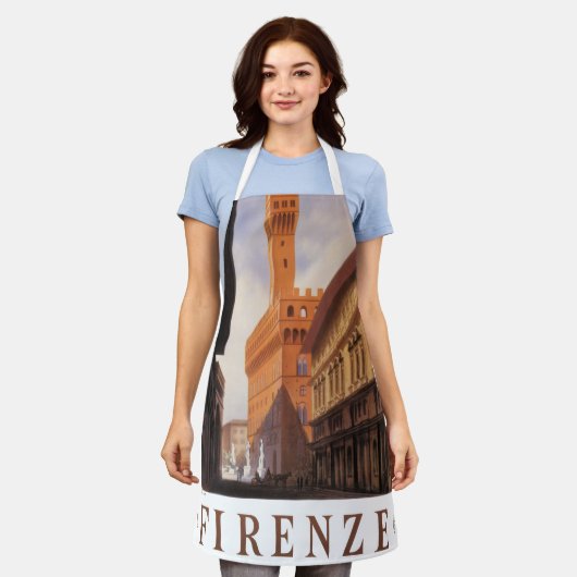 Firenze, Florence, Palazzo Vecchio, Oude Italië Schort (Gedragen)