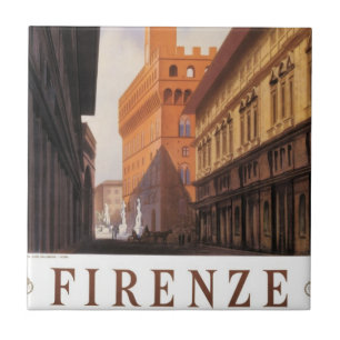 Firenze, Florence, Palazzo Vecchio, Oude Italië Tegeltje