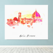 ** Firenze Florence Panorama Italië AP12 Italiaans Canvas Afdruk (Insitu (Houten vloer))