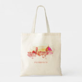 ** Firenze Florence Panorama Italië AP12 Italiaans Tote Bag (Achterkant)