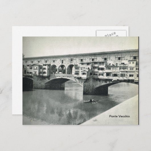 Firenze, Florence, Ponte Vecchio Briefkaart (Voorkant / Achterkant)