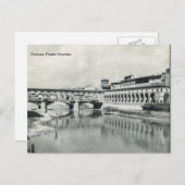 Firenze,Florence,   Ponte Vecchio Briefkaart (Voorkant / Achterkant)
