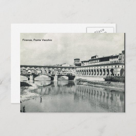 Firenze,Florence,   Ponte Vecchio Briefkaart (Voorkant / Achterkant)