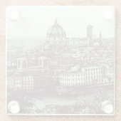 Firenze Glazen Onderzetter (Achterkant)
