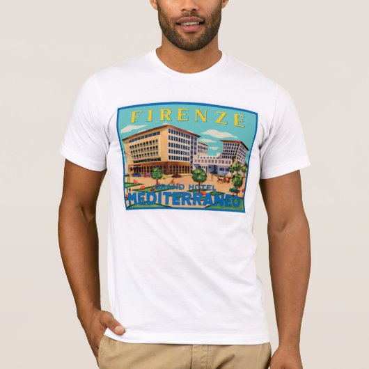 Firenze Grand Hotel Mediterraneo T-shirt (Voorkant)