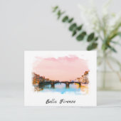 ** Firenze Italia AP12 Florence Italiaans Taal Briefkaart (Staand voorkant)