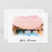 ** Firenze Italia AP12 Florence Italiaans Taal Briefkaart (Voorkant / Achterkant)