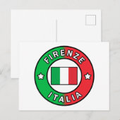 Firenze Italia Briefkaart (Voorkant / Achterkant)