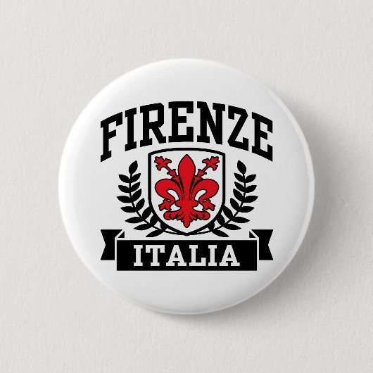 Firenze Italia Ronde Button 5,7 Cm (Voorkant)