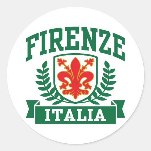 Firenze Italia Ronde Sticker (Voorkant)