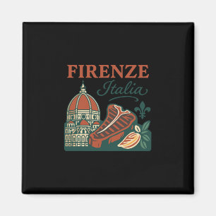 Firenze Italia Souvenir Florence Italië Eten En Tr Magneet
