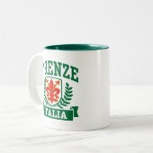 Firenze Italia Tweekleurige Koffiemok (Voorkant links)