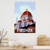 Firenze ~ Italiaans reiscanvas. Poster (Keuken)