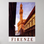 Firenze ~ Italiaanse reisposter. Poster (Voorkant)