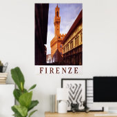 Firenze ~  Italiaanse reisposter. Poster (Thuiskantoor)
