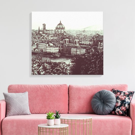 Firenze, Italië Canvas Afdruk (Insitu (Woonkamer))