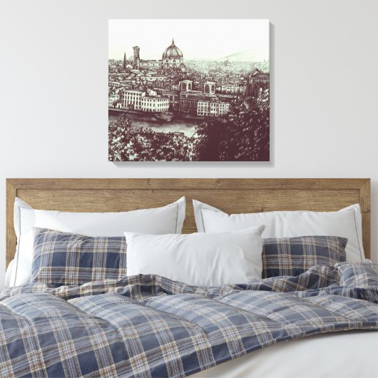Firenze, Italië Canvas Afdruk (Insitu (Slaapkamer))