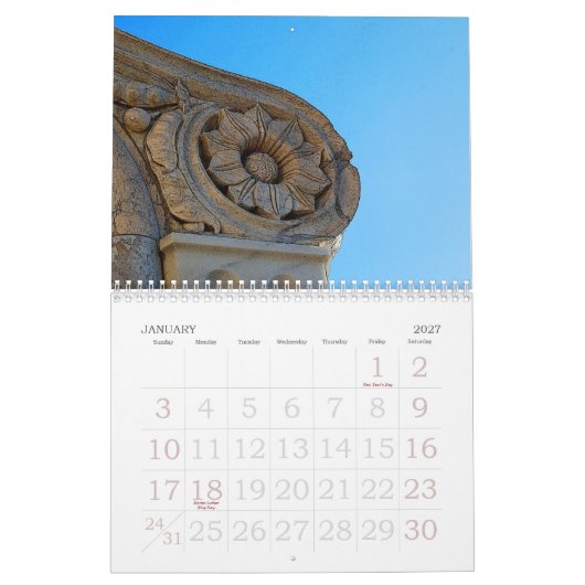 Firenze Kalender (Jan 2027)