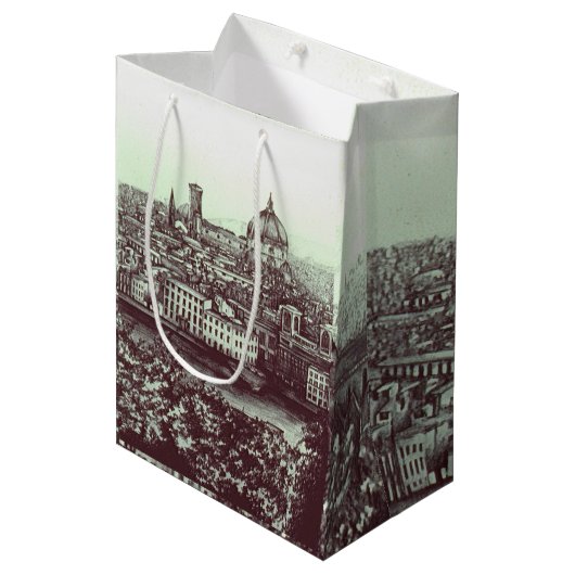 Firenze Medium Cadeauzakje (Voorkant Gekanteld)