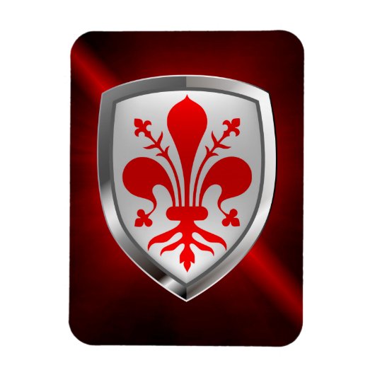 Firenze Mettalic Emblem Magneet (Verticaal)